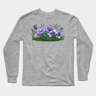 Anemone Flowers Long Sleeve T-Shirt